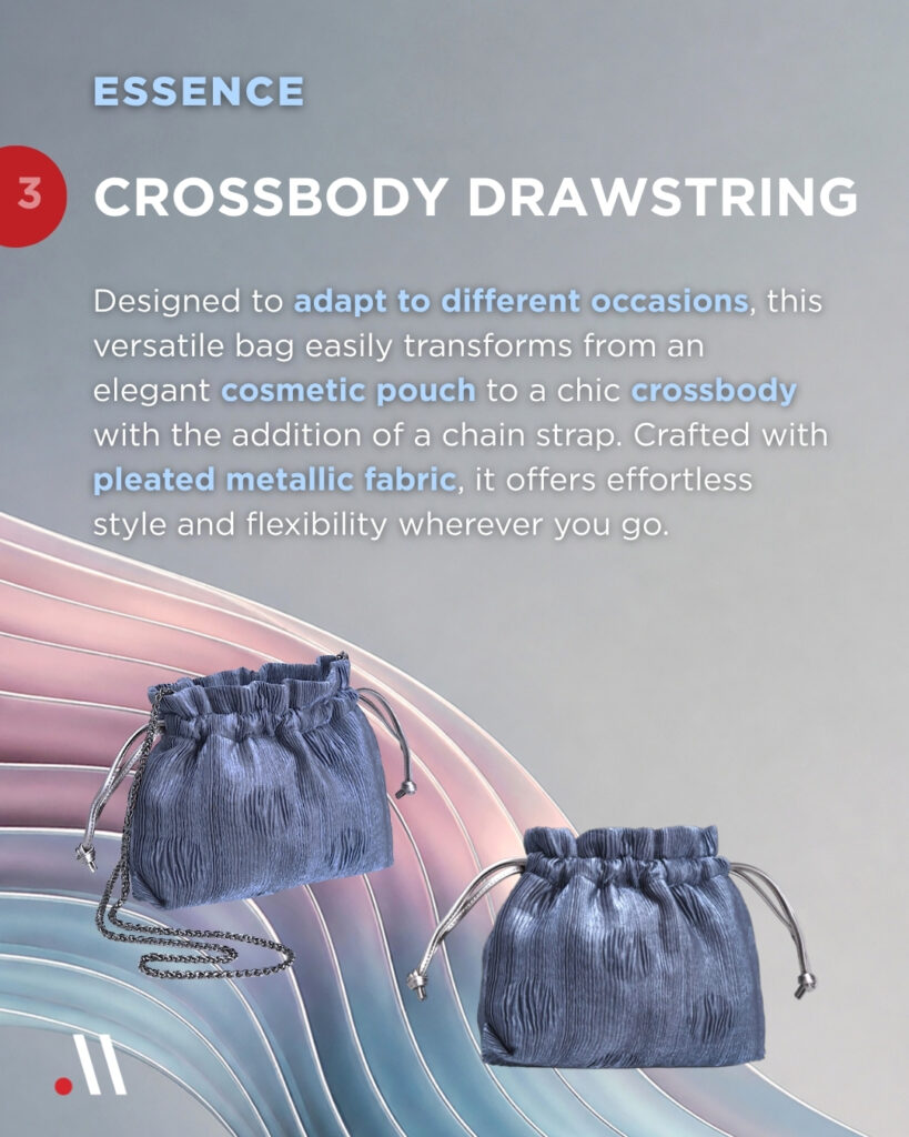 Meiyume Secondary Packaging Collection - Essence Crossbody Drawstring
